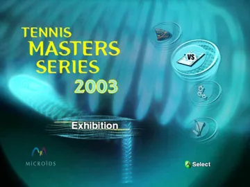 Tennis Masters Series 2003 (USA) screen shot title